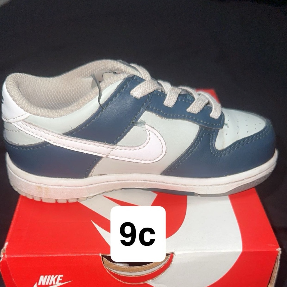 Nike Dunk Low "Split - Deep Jungle" Toddler Shoes.